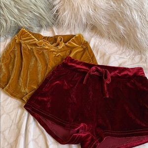 Velvet shorts XS
